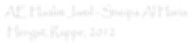 AE Haalim Jamil - Sneipa Al Haria  Hengst, Rappe, 2012