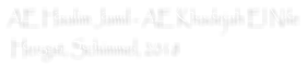 AE Haalim Jamil - AE Khadejah El Nile  Hengst, Schimmel, 2018